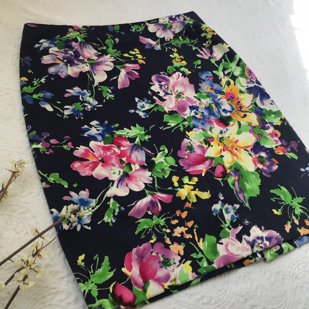⭐️RALPH LAUREN FLORAL SKIRT⭐️ FLOWER COLORFUL